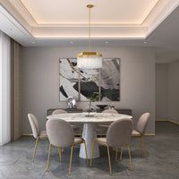 Artcraft - AC12063BR - Seven Light Chandelier - Emma - Brushed Brass