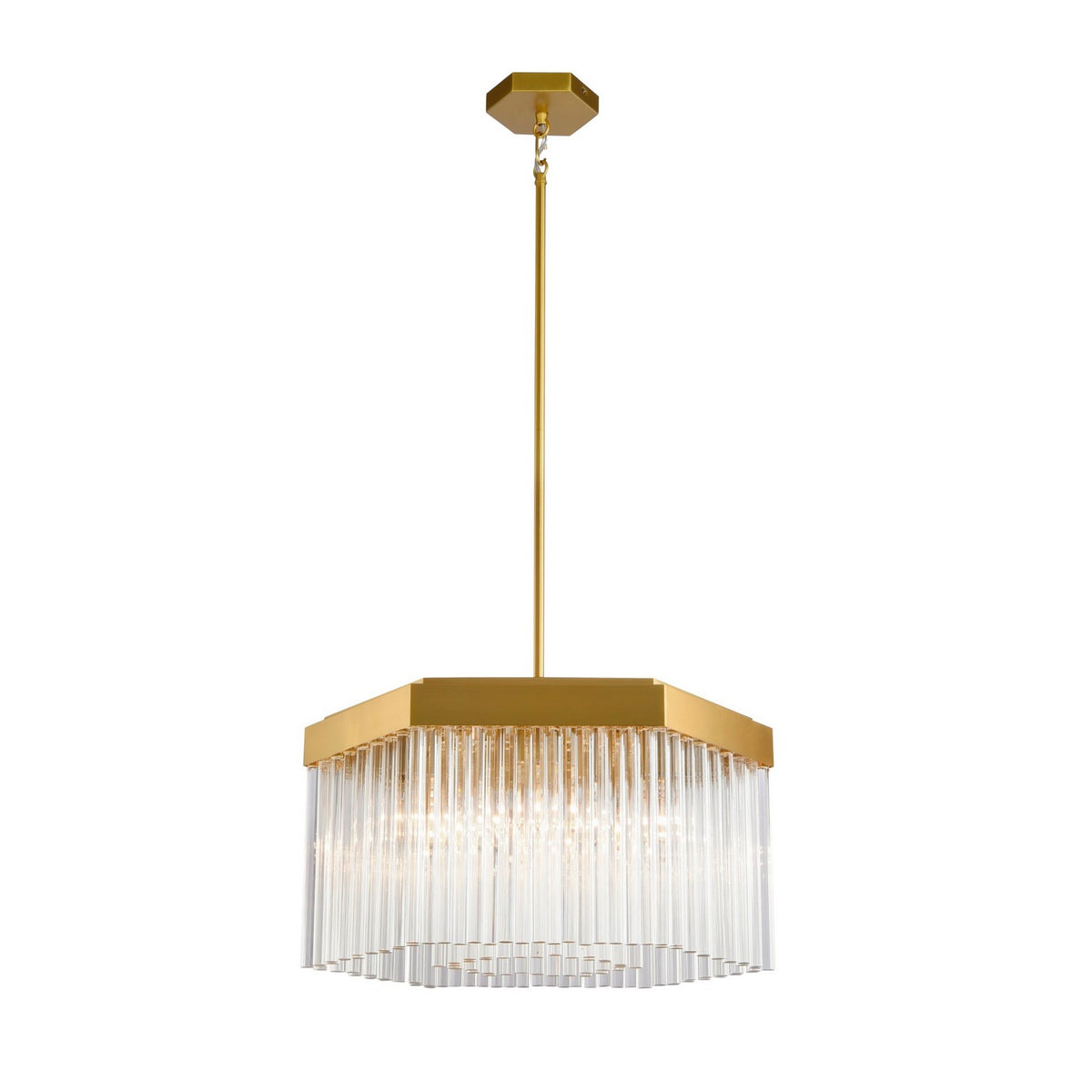 Artcraft - AC12063BR - Seven Light Chandelier - Emma - Brushed Brass