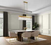 Artcraft - AC12064BR - Seven Light Island Pendant - Emma - Brushed Brass