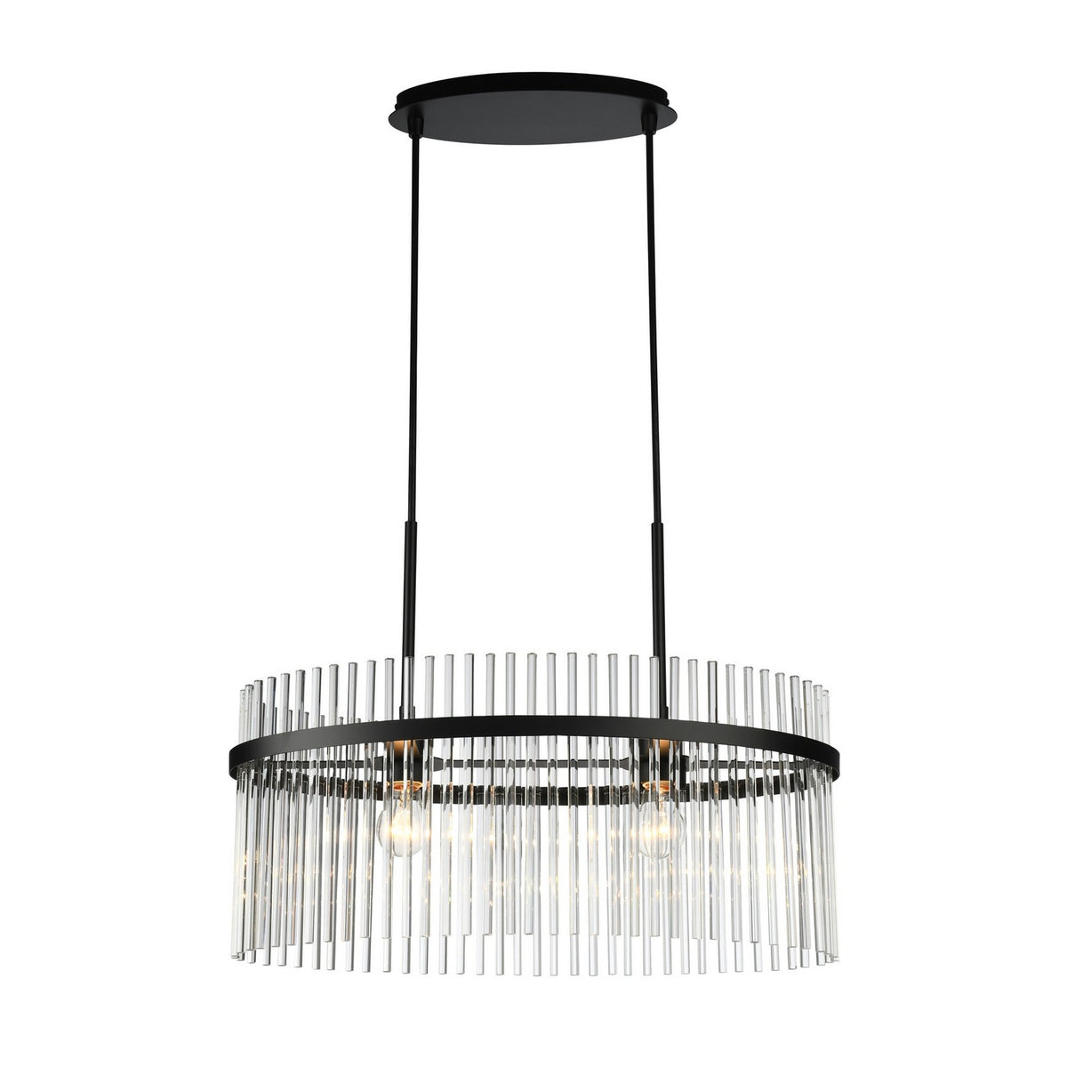 Artcraft - AC12082BK - Two Light Chandelier - Ava - Black