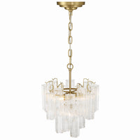 Artcraft - AC12103BR - Five Light Semi Flush Mount - Sophia - Brass