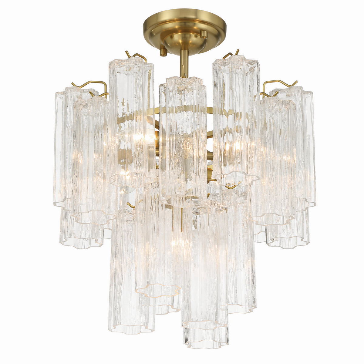 Artcraft - AC12103BR - Five Light Semi Flush Mount - Sophia - Brass