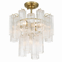 Artcraft - AC12103BR - Five Light Semi Flush Mount - Sophia - Brass