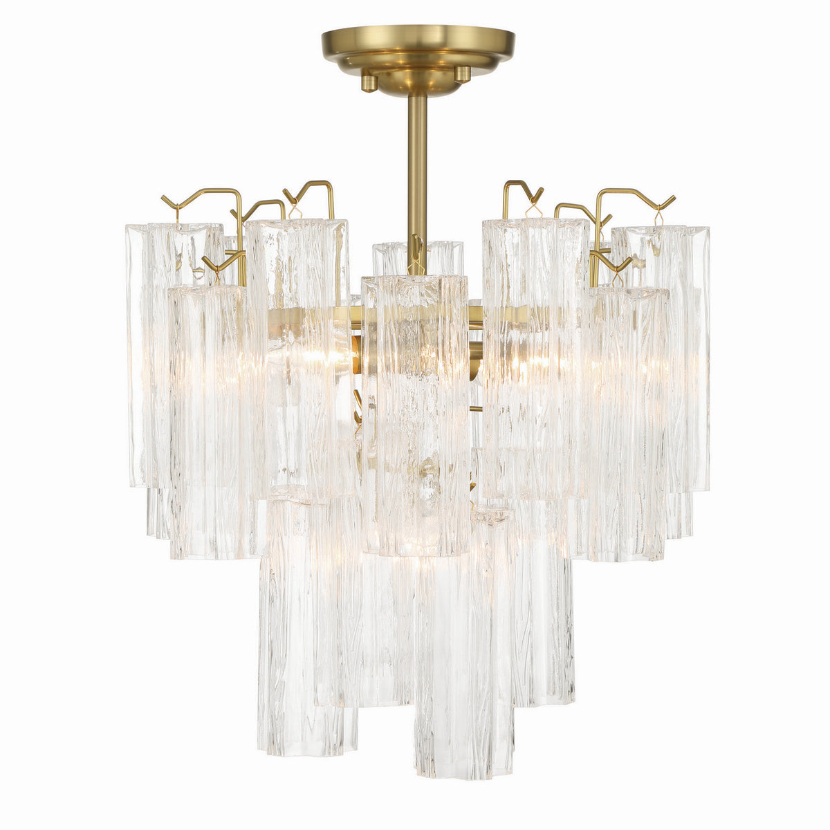 Artcraft - AC12103BR - Five Light Semi Flush Mount - Sophia - Brass