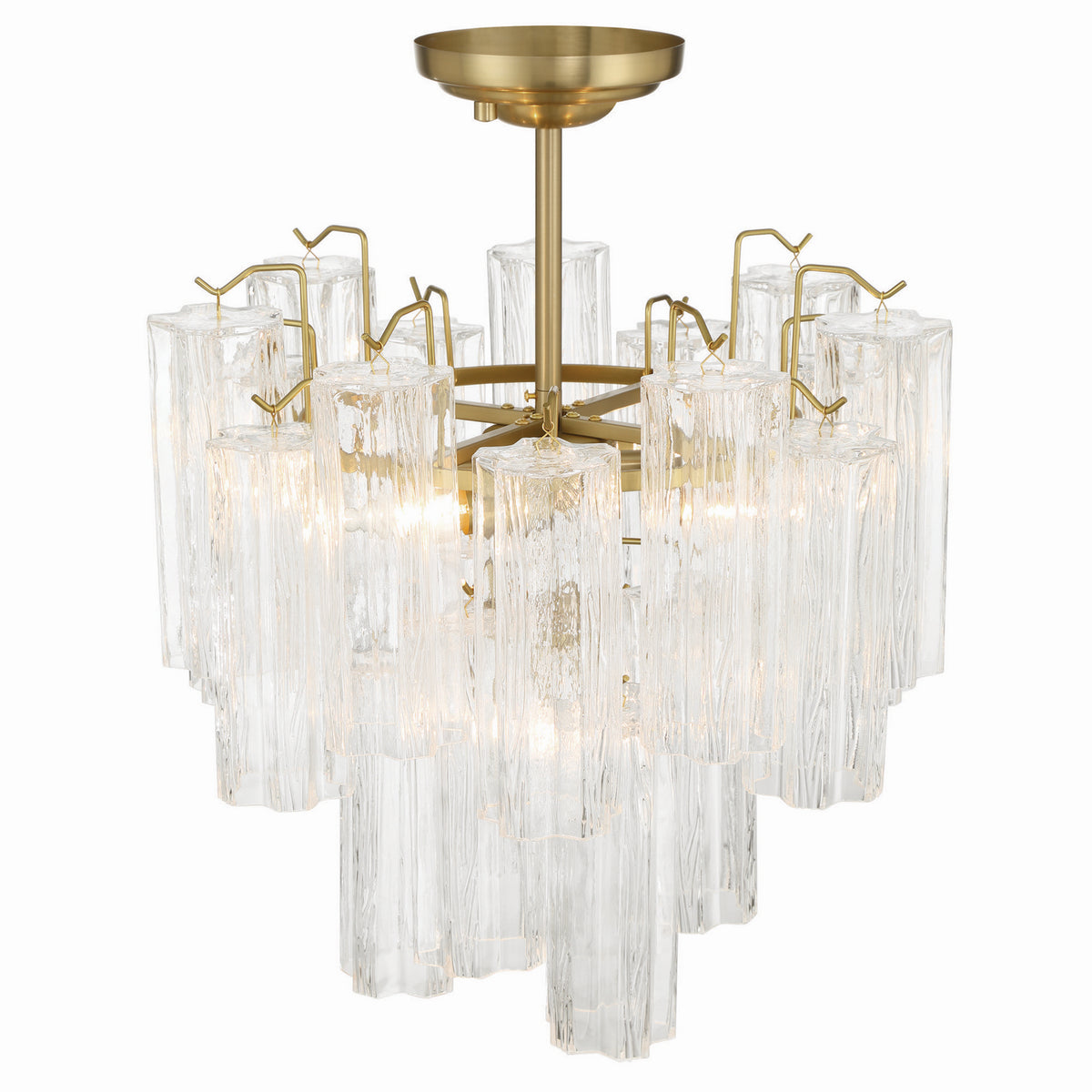 Artcraft - AC12103BR - Five Light Semi Flush Mount - Sophia - Brass