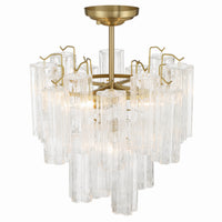Artcraft - AC12103BR - Five Light Semi Flush Mount - Sophia - Brass