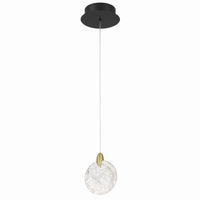 Artcraft - AC12150BB - LED Pendant - Snowflake - Satin Brass
