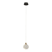 Artcraft - AC12150BB - LED Pendant - Snowflake - Satin Brass