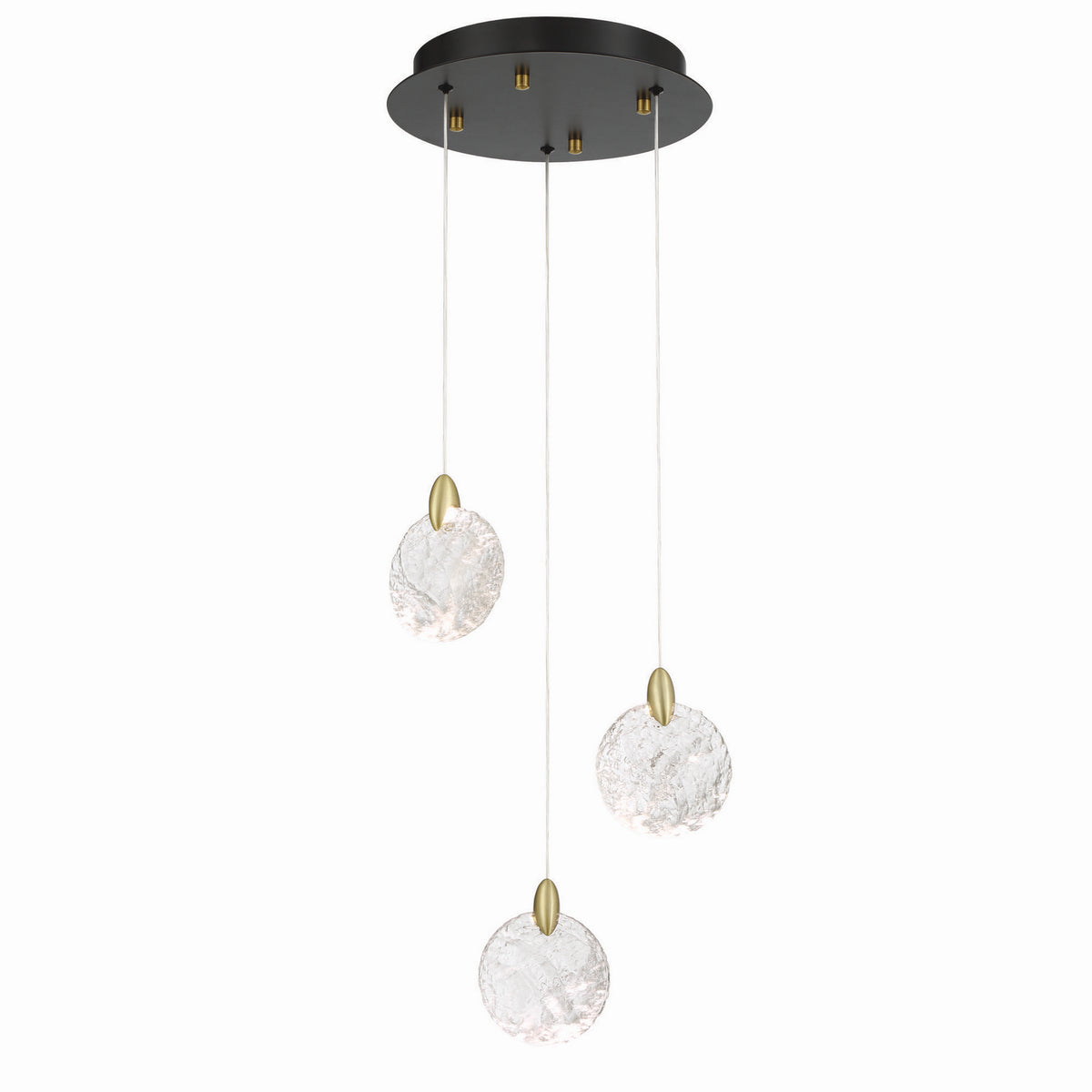 Artcraft - AC12151BB - LED Pendant - Snowflake - Satin Brass