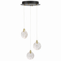 Artcraft - AC12151BB - LED Pendant - Snowflake - Satin Brass