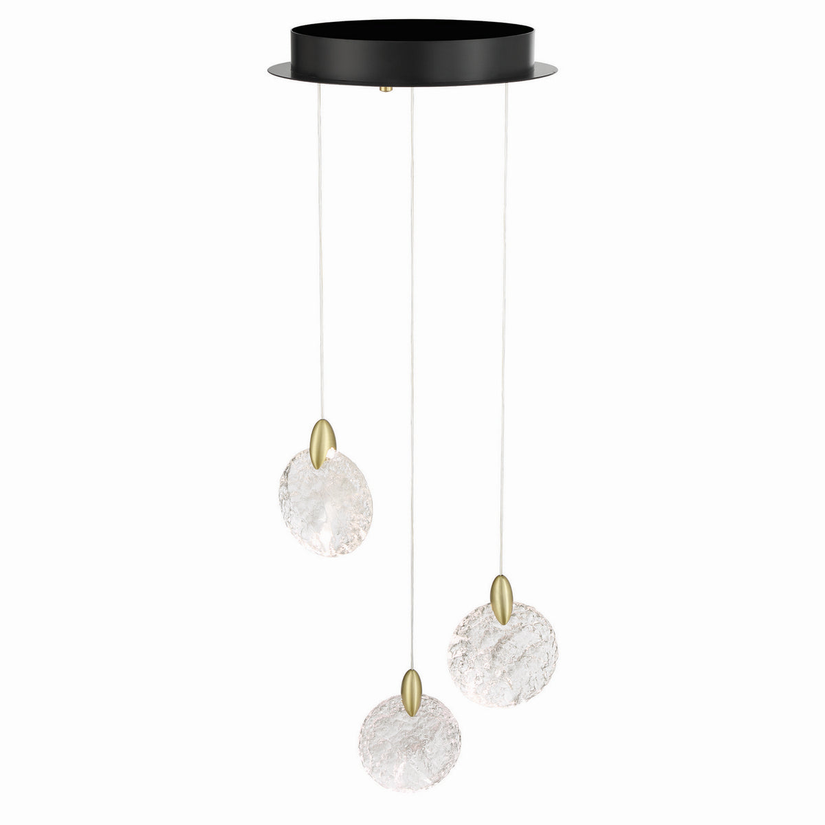 Artcraft - AC12151BB - LED Pendant - Snowflake - Satin Brass