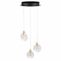 Artcraft - AC12151BB - LED Pendant - Snowflake - Satin Brass