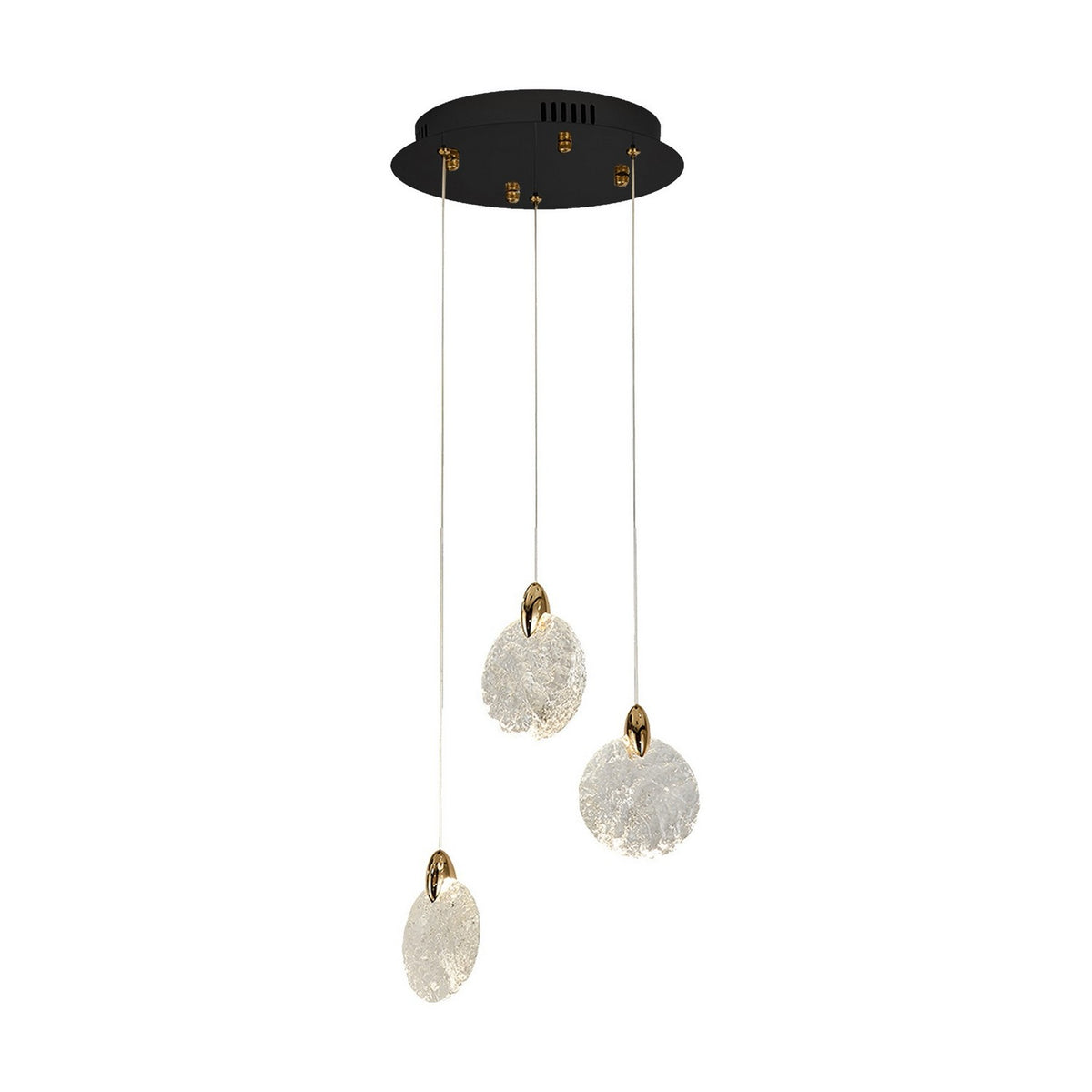 Artcraft - AC12151BB - LED Pendant - Snowflake - Satin Brass