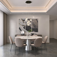 Artcraft - AC12152BB - LED Chandelier - Snowflake - Satin Brass