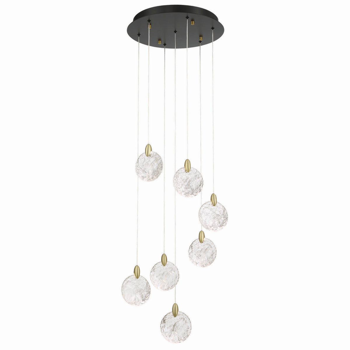 Artcraft - AC12152BB - LED Chandelier - Snowflake - Satin Brass