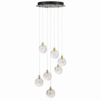 Artcraft - AC12152BB - LED Chandelier - Snowflake - Satin Brass