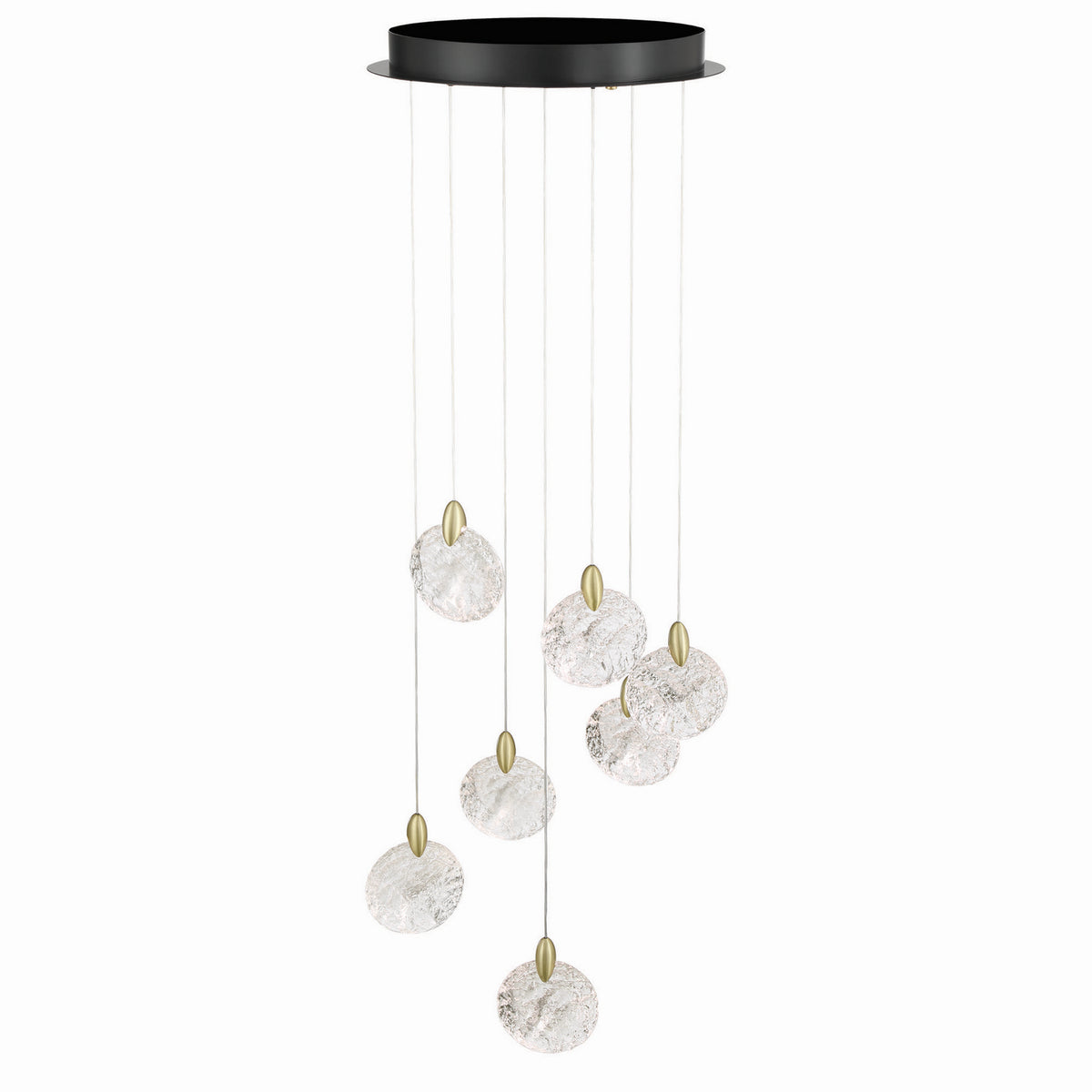 Artcraft - AC12152BB - LED Chandelier - Snowflake - Satin Brass