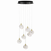 Artcraft - AC12152BB - LED Chandelier - Snowflake - Satin Brass