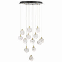 Artcraft - AC12153BB - LED Chandelier - Snowflake - Satin Brass