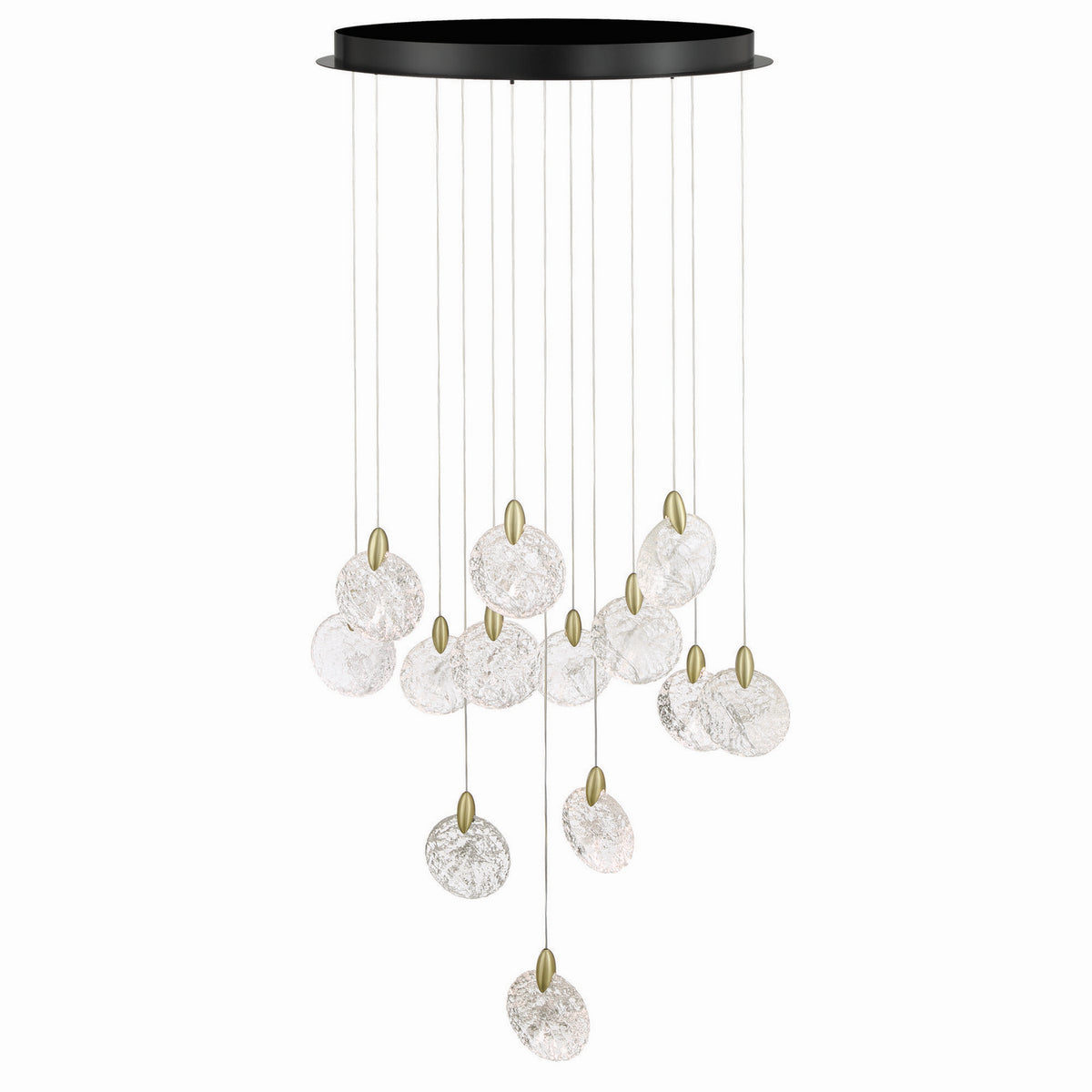 Artcraft - AC12153BB - LED Chandelier - Snowflake - Satin Brass