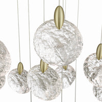 Artcraft - AC12153BB - LED Chandelier - Snowflake - Satin Brass