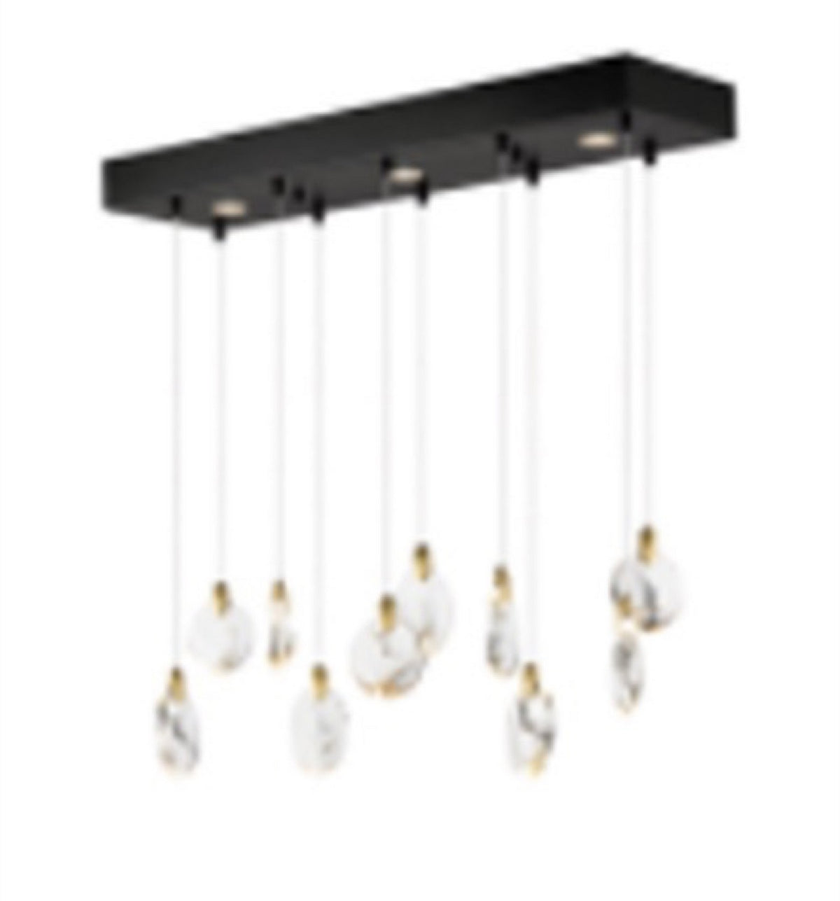 Artcraft - AC12154BB - LED Island Pendant - Snowflake - Satin Brass