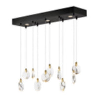 Artcraft - AC12154BB - LED Island Pendant - Snowflake - Satin Brass