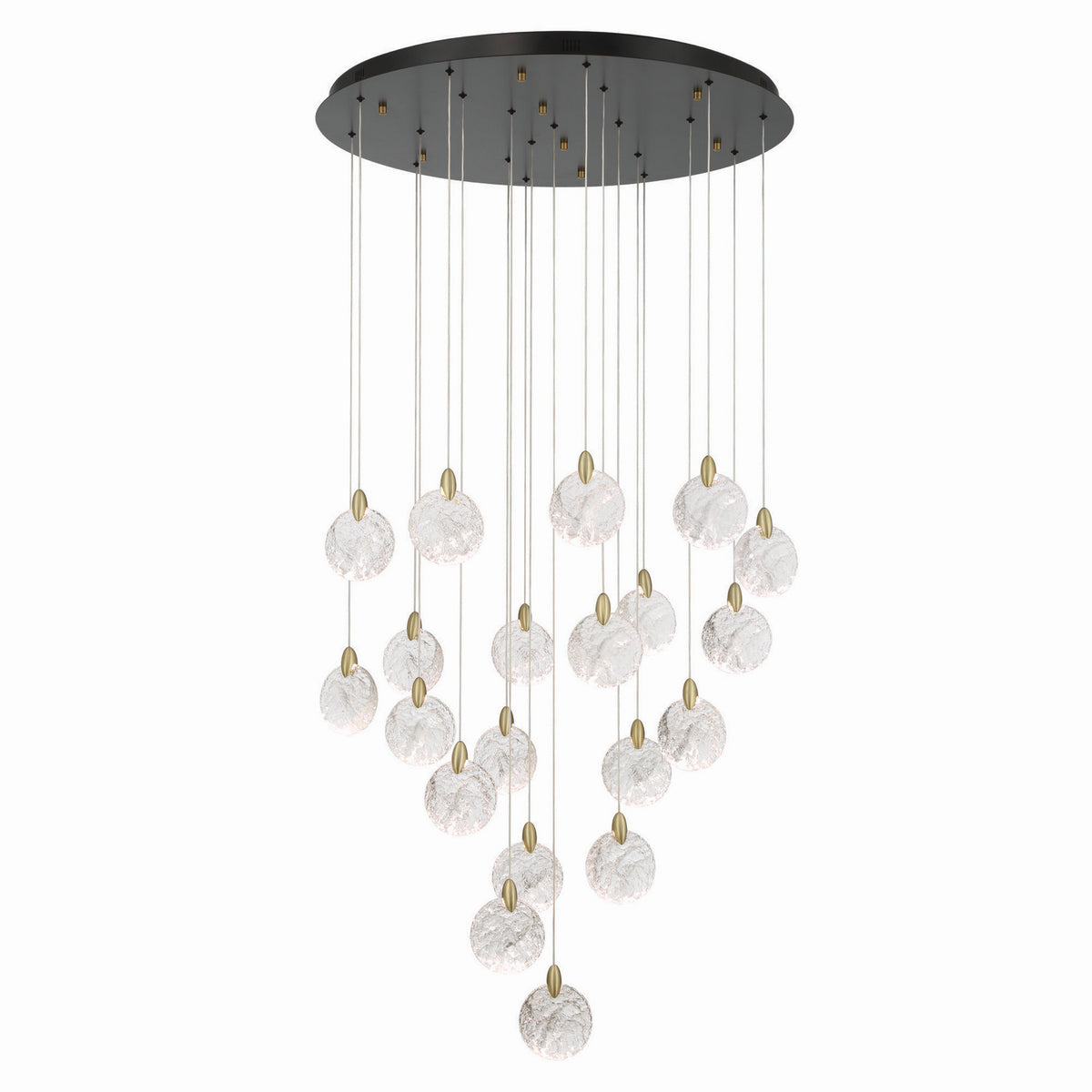 Artcraft - AC12155BB - LED Chandelier - Snowflake - Satin Brass