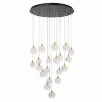 Artcraft - AC12155BB - LED Chandelier - Snowflake - Satin Brass