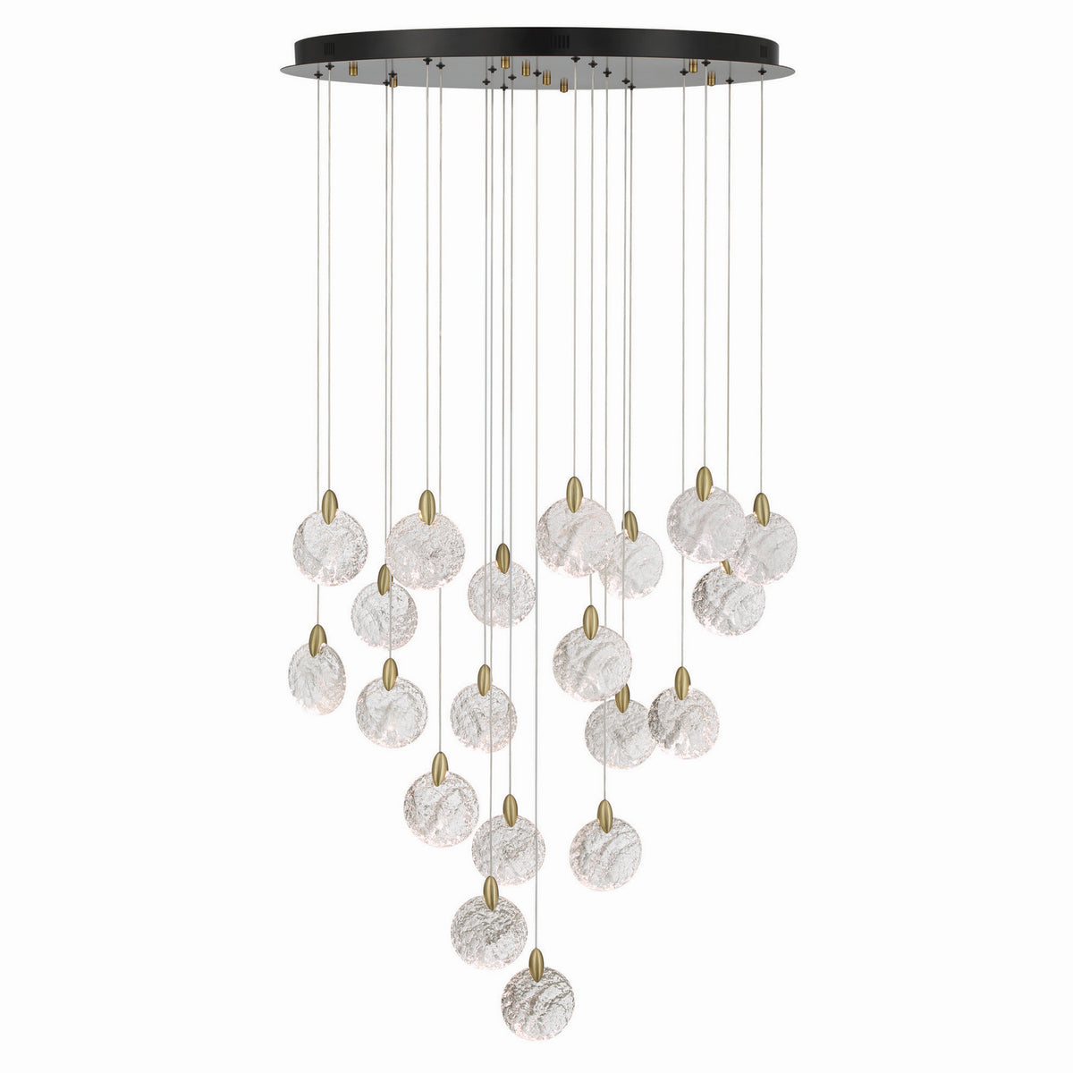 Artcraft - AC12155BB - LED Chandelier - Snowflake - Satin Brass