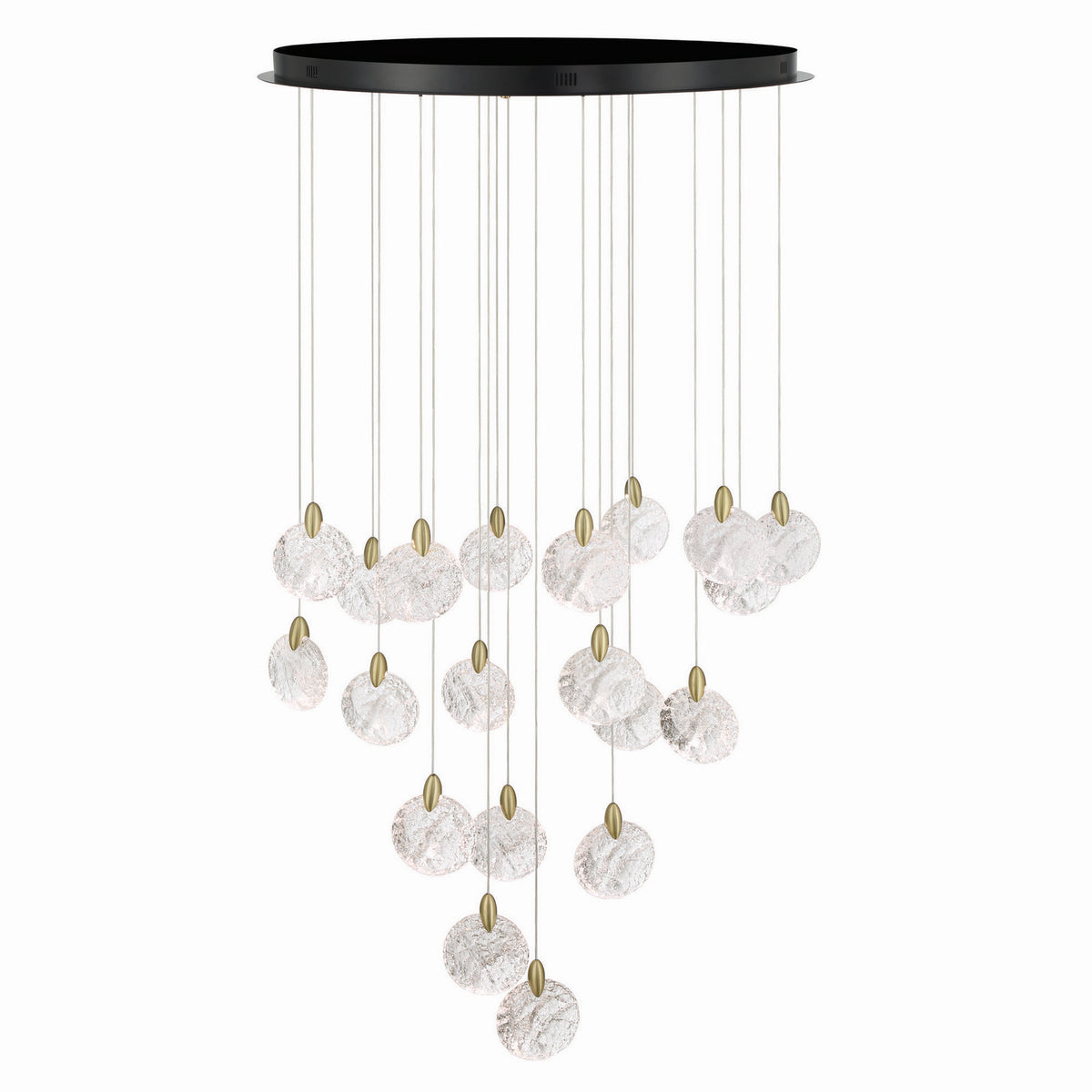 Artcraft - AC12155BB - LED Chandelier - Snowflake - Satin Brass