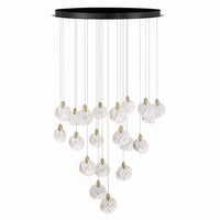 Artcraft - AC12155BB - LED Chandelier - Snowflake - Satin Brass