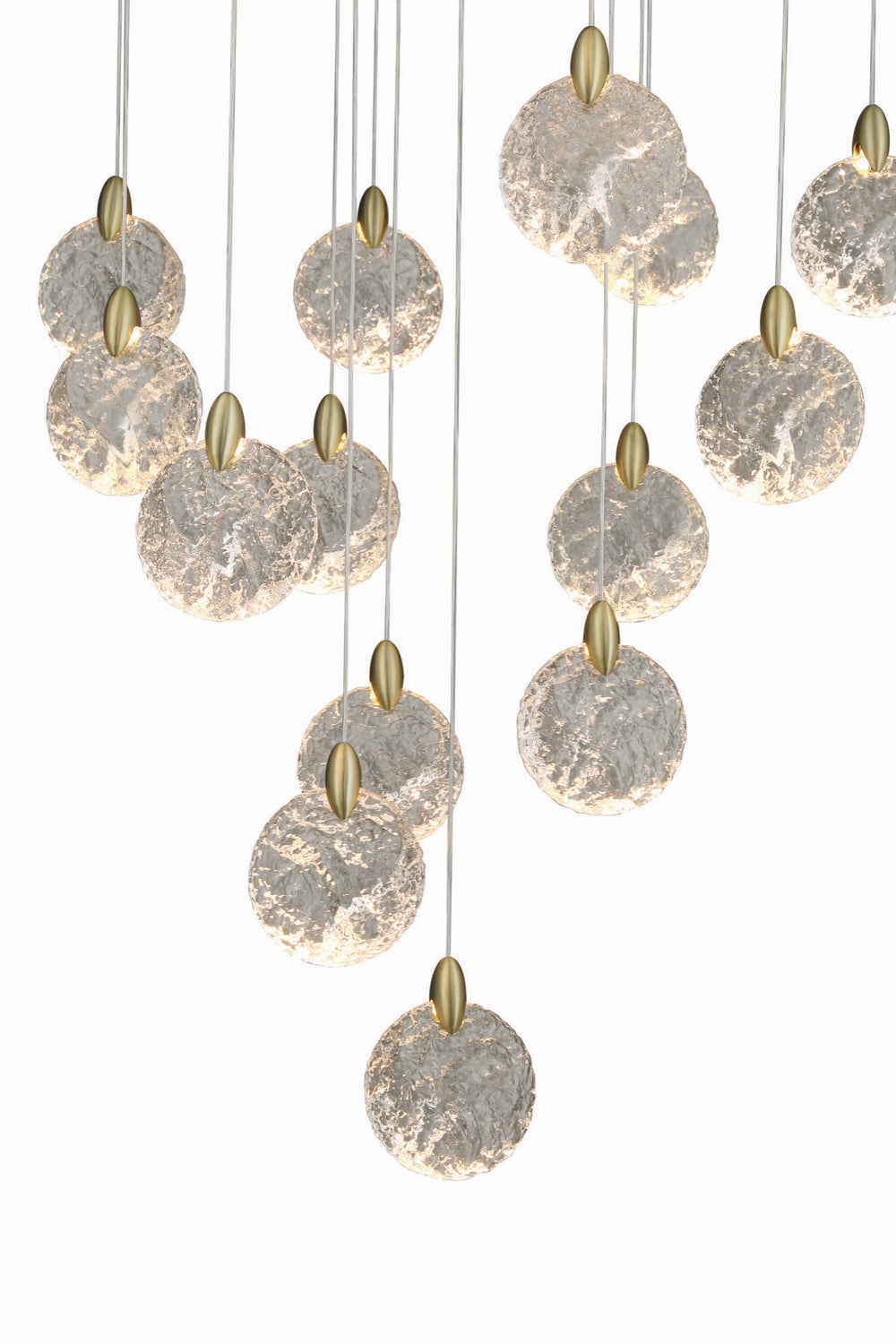 Artcraft - AC12155BB - LED Chandelier - Snowflake - Satin Brass