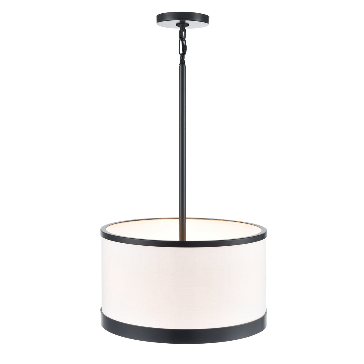 Artcraft - AC12161BK - Three Light Pendant - High Street - Black