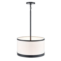 Artcraft - AC12161BK - Three Light Pendant - High Street - Black