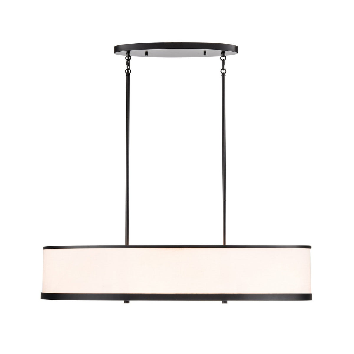 Artcraft - AC12164BK - Eight Light Island Pendant - High Street - Black