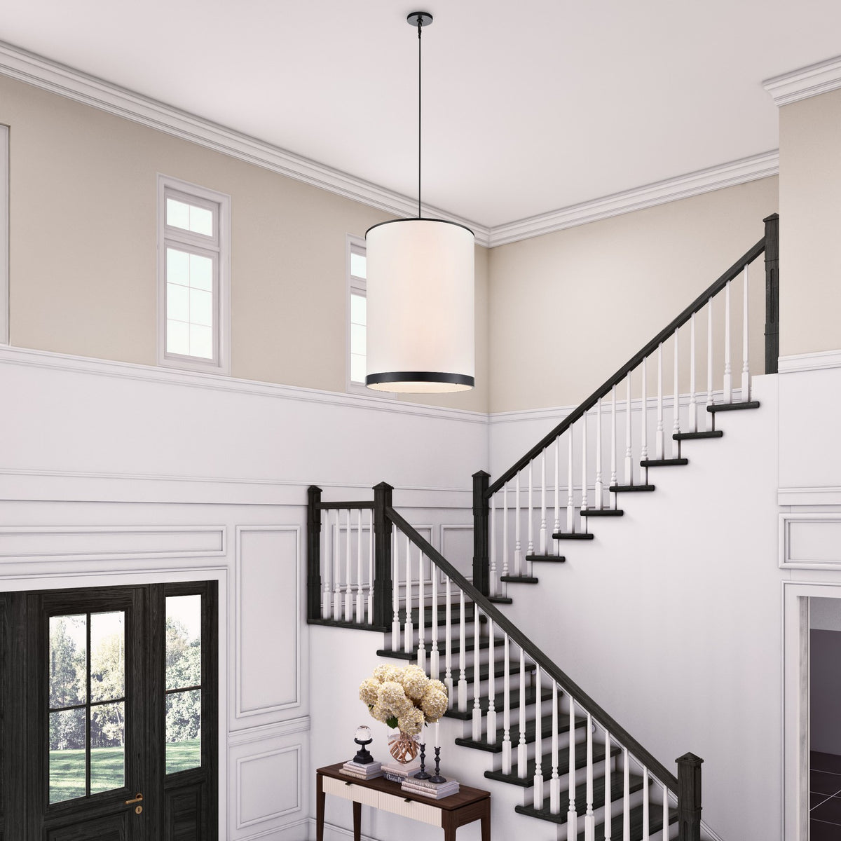 Artcraft - AC12166BK - Eight Light Chandelier - High Street - Black