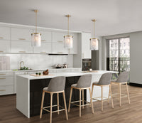 Artcraft - AC12170BR - Three Light Pendant - Skye - Brass