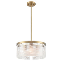 Artcraft - AC12171BR - Three Light Pendant - Skye - Brass