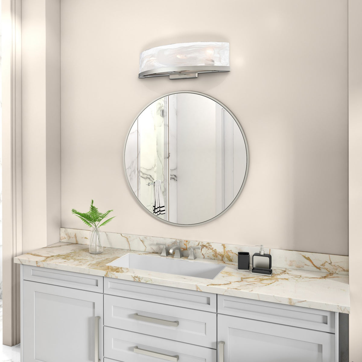 Artcraft - AC12173BN - Three Light Bathroom Vanity - Skye - Brushed Nickel