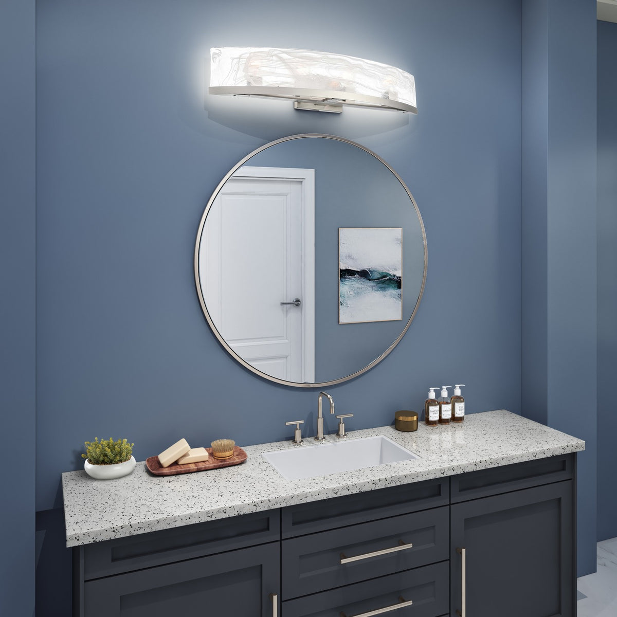 Artcraft - AC12174BN - Four Light Bathroom Vanity - Skye - Brushed Nickel