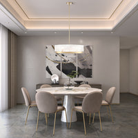 Artcraft - AC12176BR - Six Light Chandelier - Skye - Brass