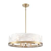 Artcraft - AC12176BR - Six Light Chandelier - Skye - Brass
