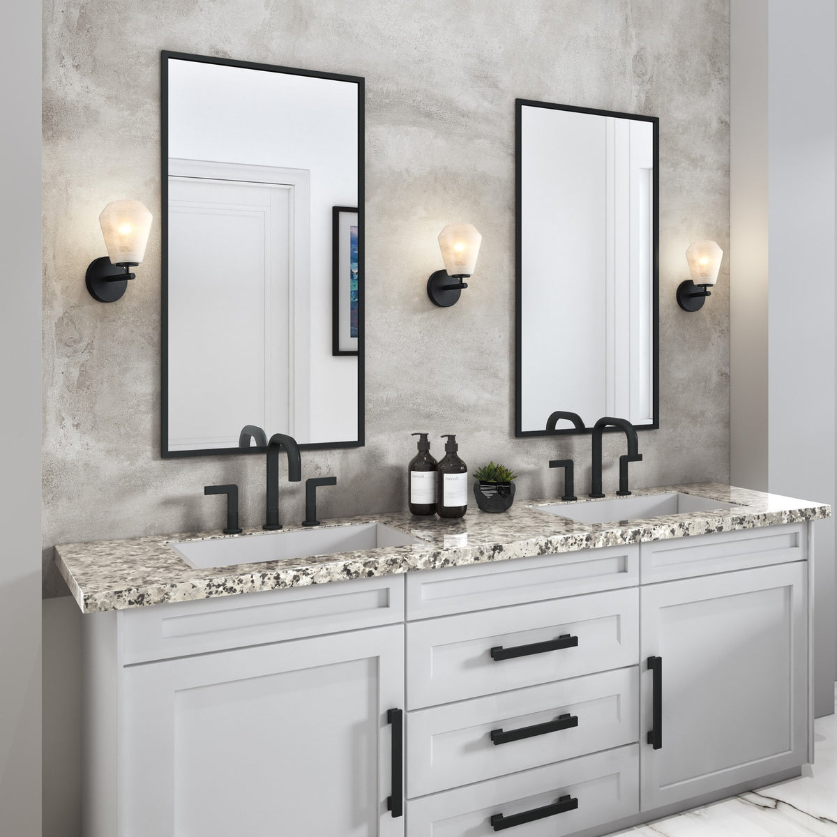 Artcraft - AC12181BK - One Light Wall Sconce - Brooke - Black