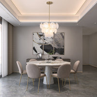 Artcraft - AC12211BR - Eight Light Chandelier - Lily - Brushed Brass