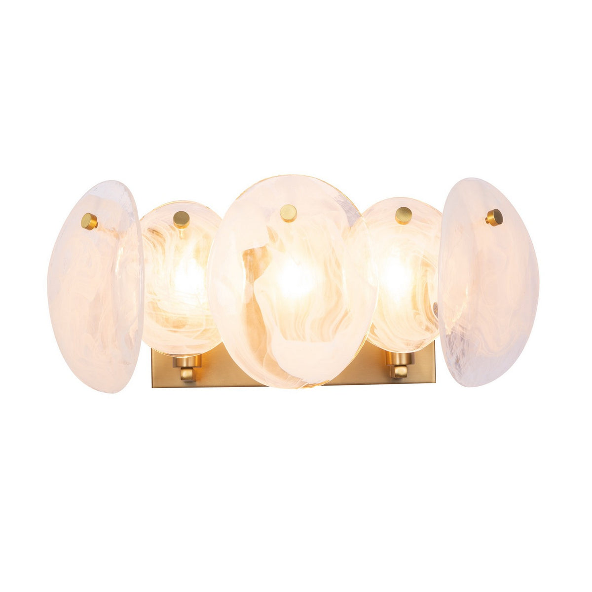 Artcraft - AC12213BR - Three Light Bathroom Vanity - Lily - Brushed Brass