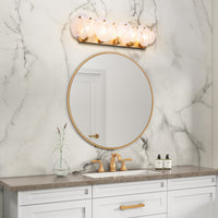 Artcraft - AC12215BR - Five Light Bathroom Vanity - Lily - Brushed Brass