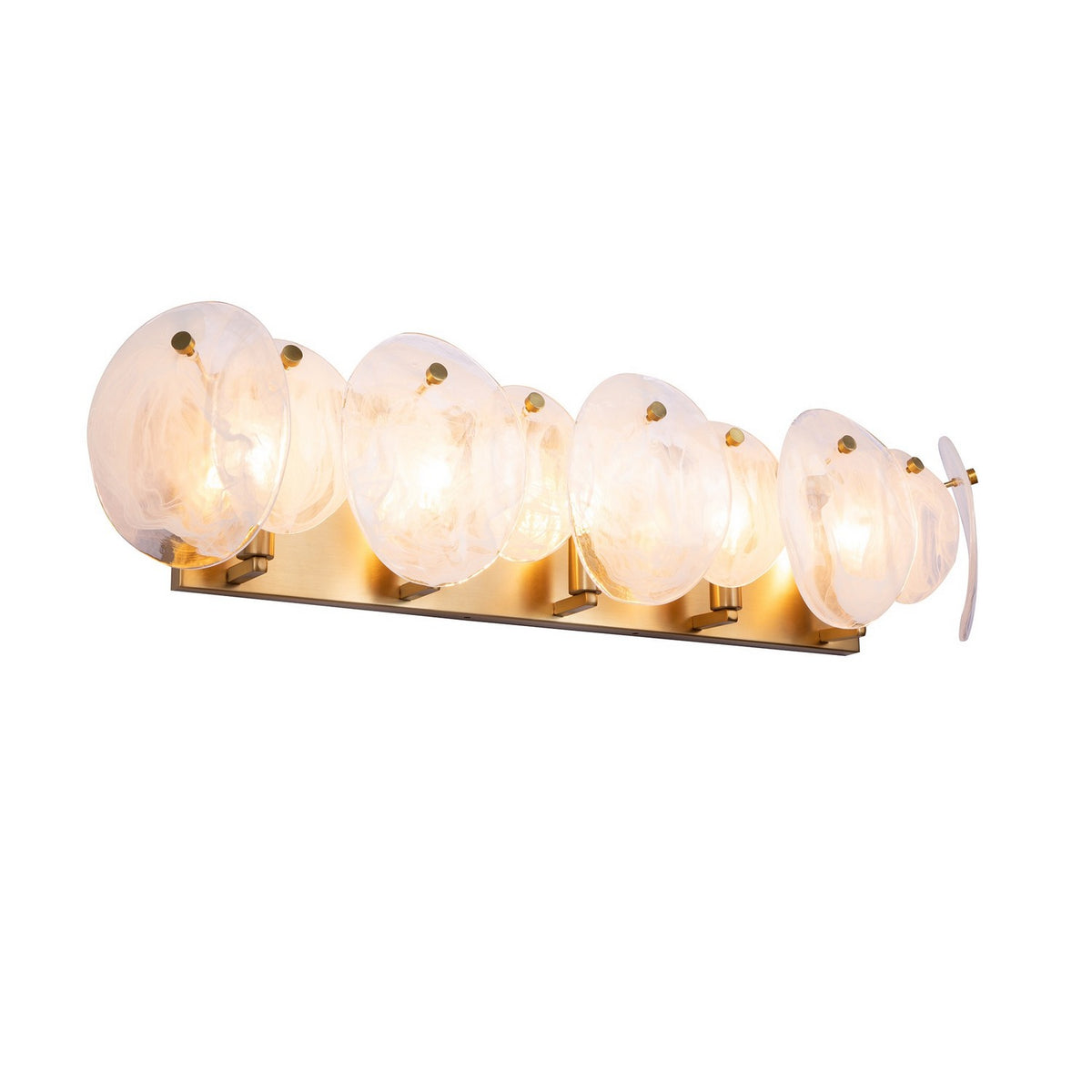 Artcraft - AC12215BR - Five Light Bathroom Vanity - Lily - Brushed Brass