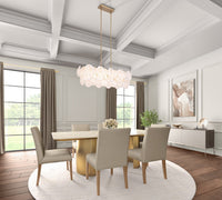 Artcraft - AC12217BR - Seven Light Island Pendant - Lily - Brushed Brass