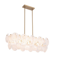 Artcraft - AC12217BR - Seven Light Island Pendant - Lily - Brushed Brass